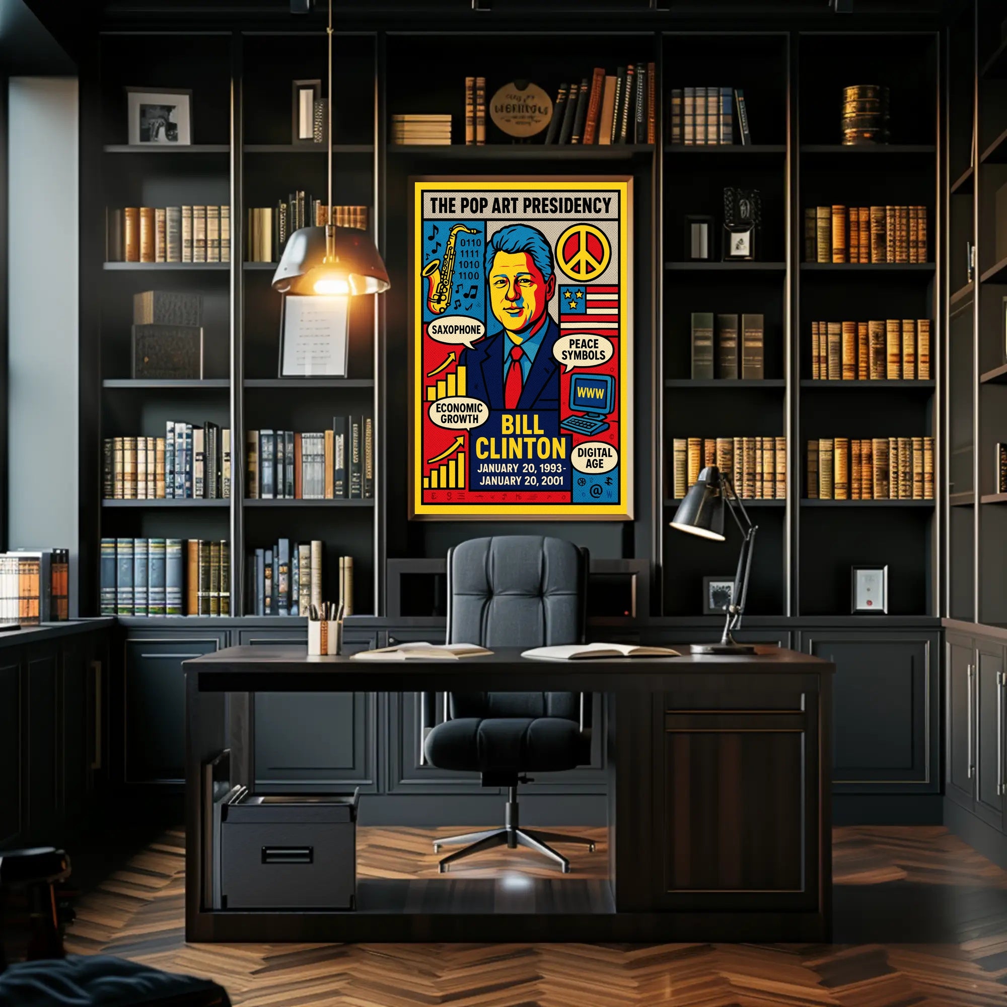 Bill Clinton The Pop Art Presidency Poster PosterGoat