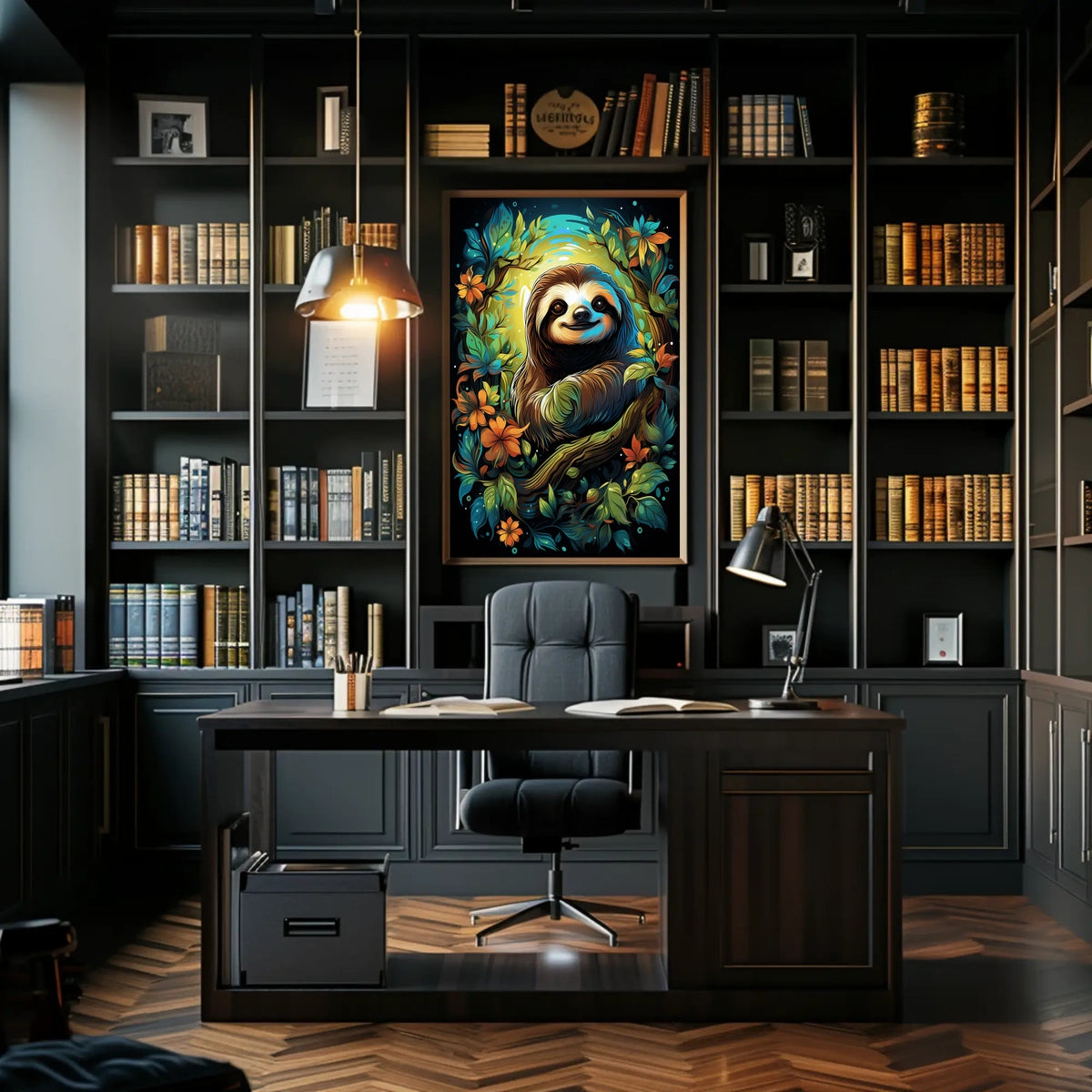 Enchanted Sloth In Nature Poster