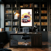 Retro Surf Adventure Poster