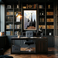 Chamonix Funicular Railway Adventure Vintage Travel Poster PosterGoat