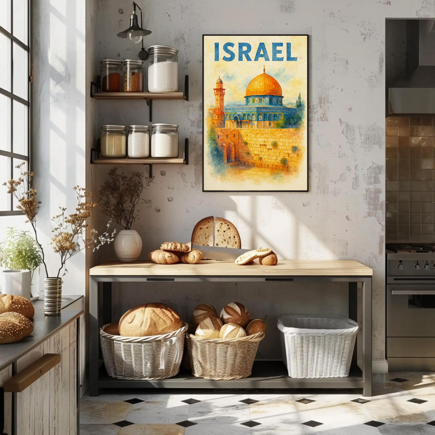 Israel Dome of the Rock Travel Poster