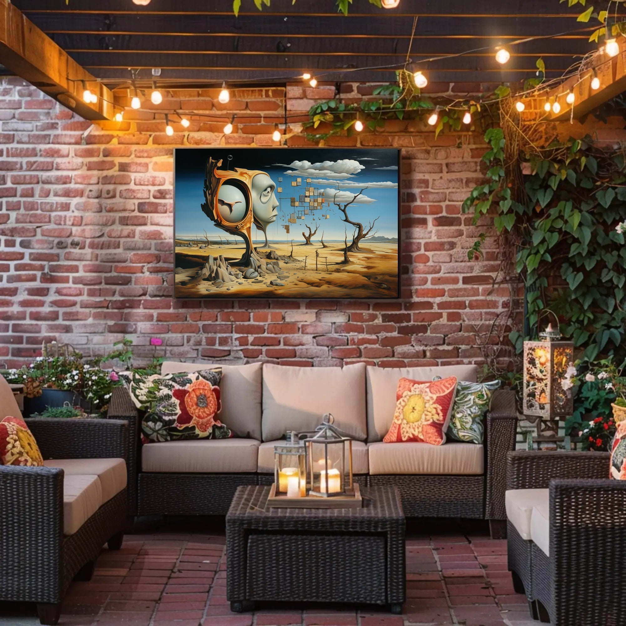 Dreamlike Surrealism: Fusion of Nature and Form Poster