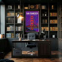 San Francisco City of Bridges and Dreams Poster