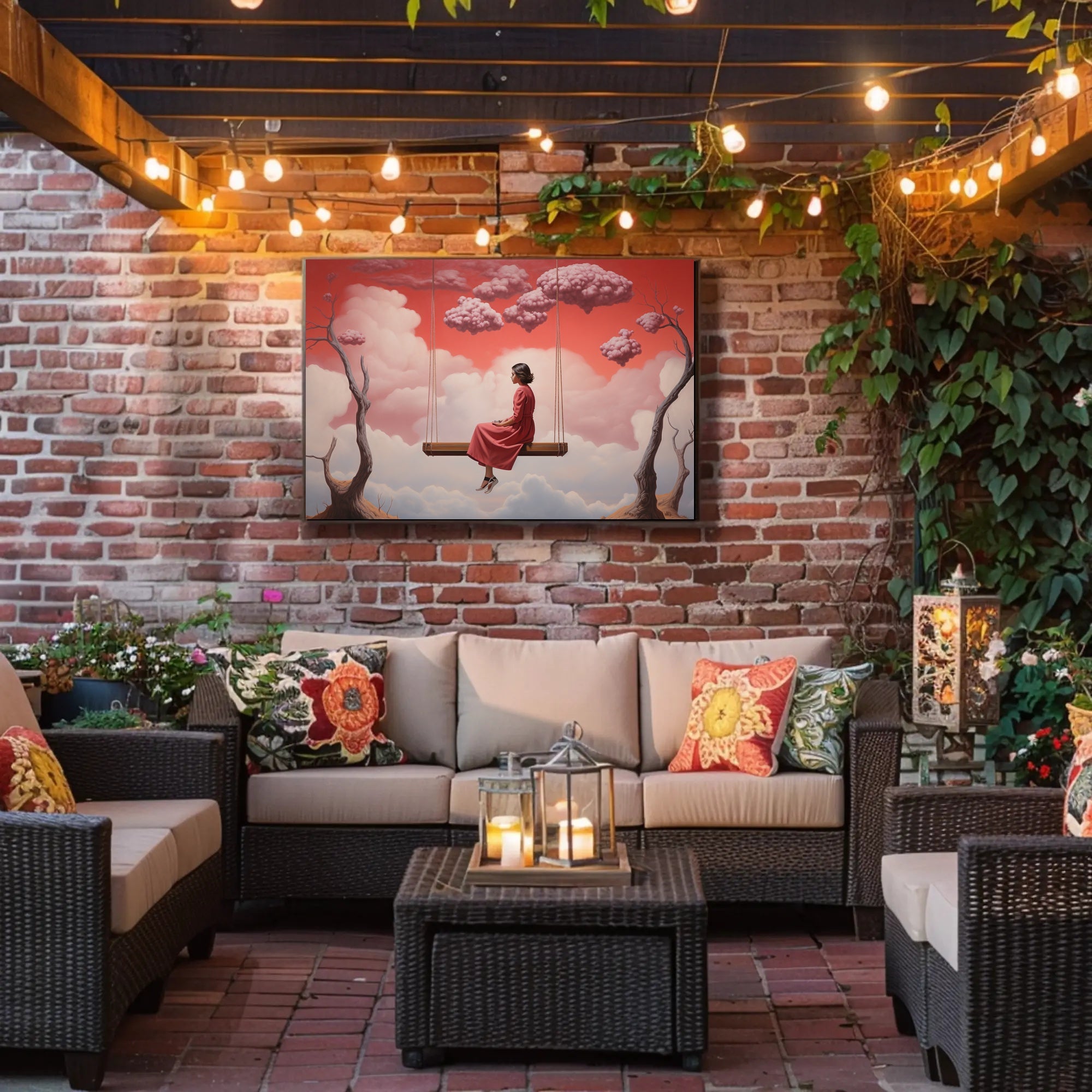 Surreal Swing in Dreamscape Fantasy or Mythology Poster