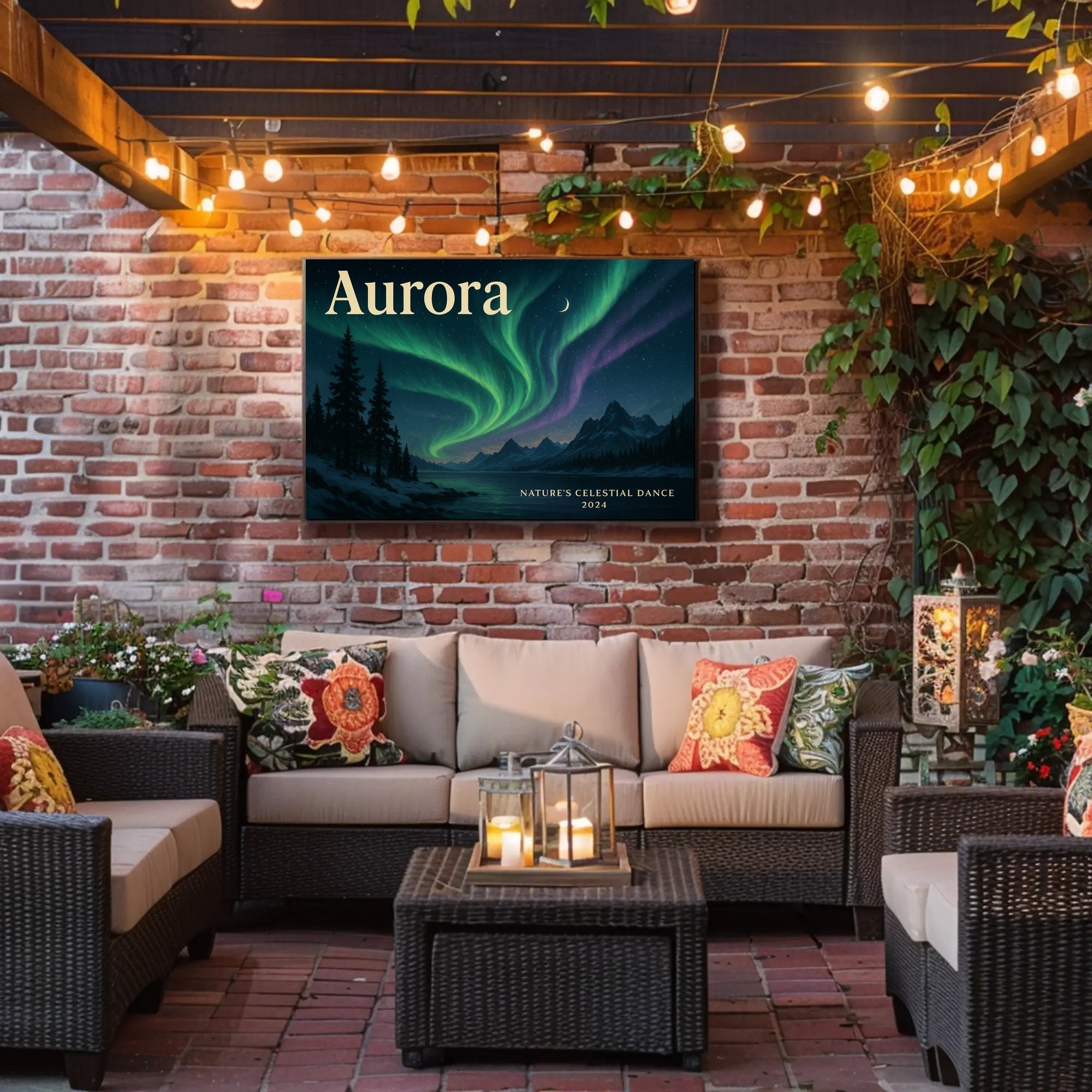 Aurora 2024 Travel Poster Wall Art Print