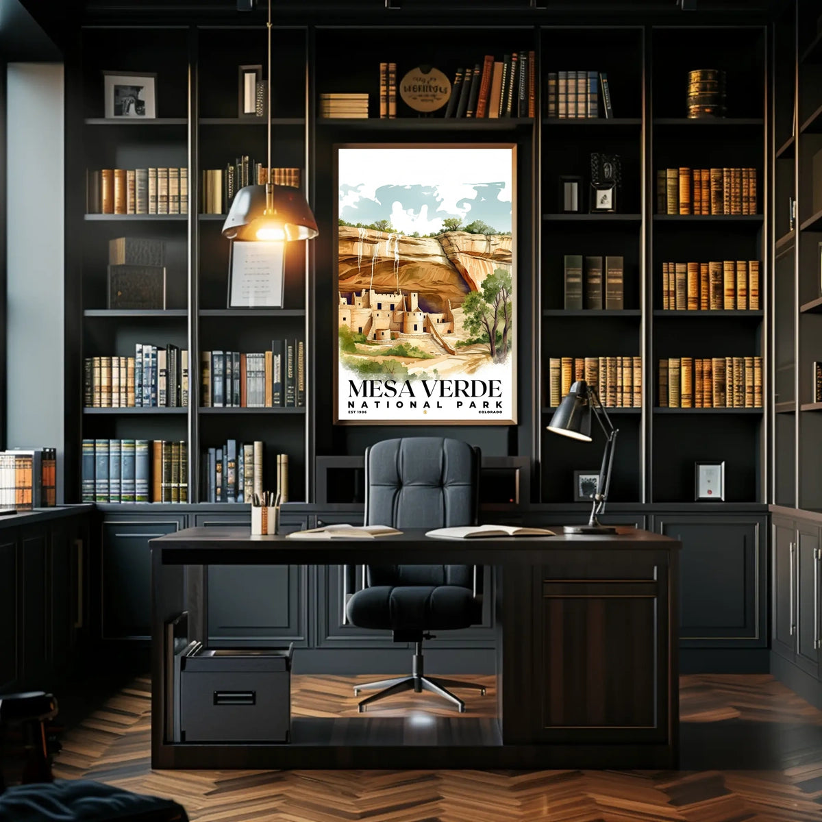 Mesa Verde Watercolor Wall Art Poster