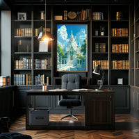 Majestic Thai Temple Fantasy Art Poster Print