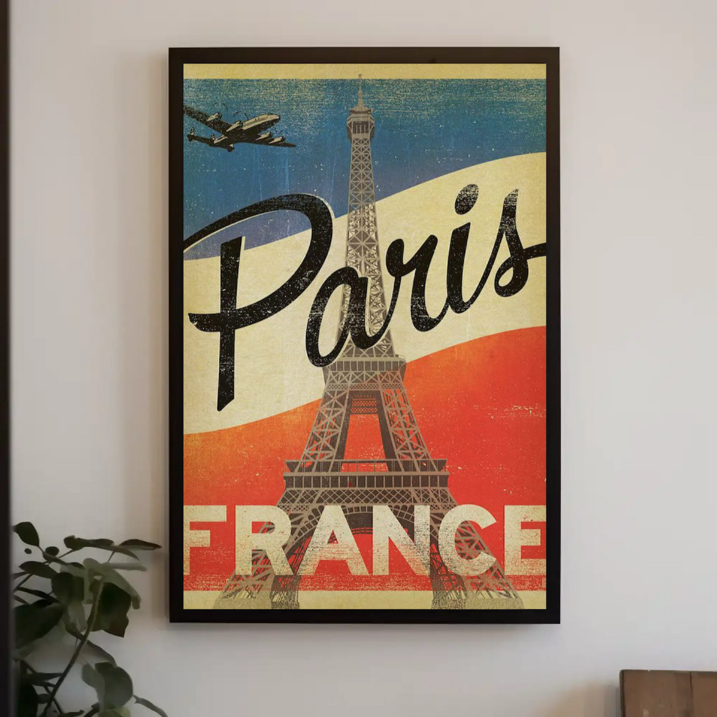 Paris Vintage Poster Eiffel Tower