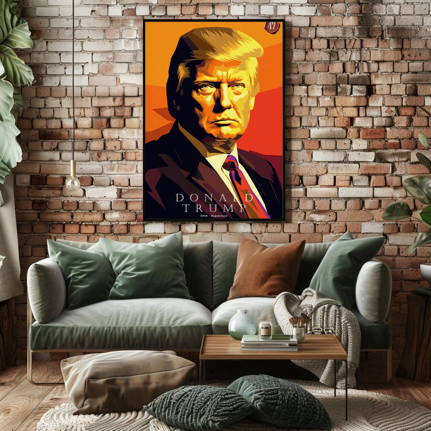 47th President Donald Trump Pop Art