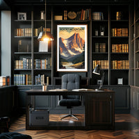 Rocky Mountain National Park Vintage Travel Poster