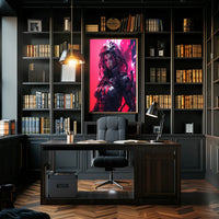 Futuristic Cyborg High-Tech Cyberpunk Poster Sci-Fi Poster