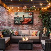 Surreal Ocean Dreamscape: Artistic Poster