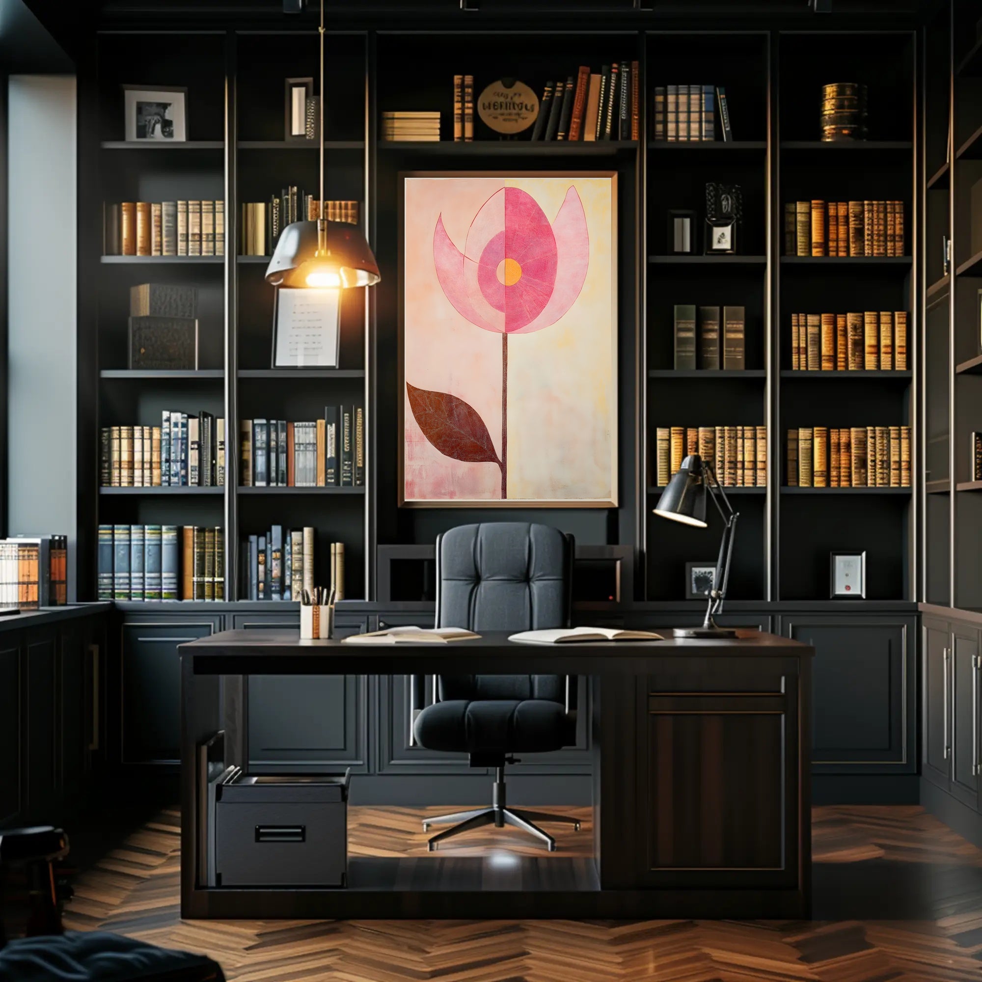 Abstract Floral Poster Modern Botanical Wall Art