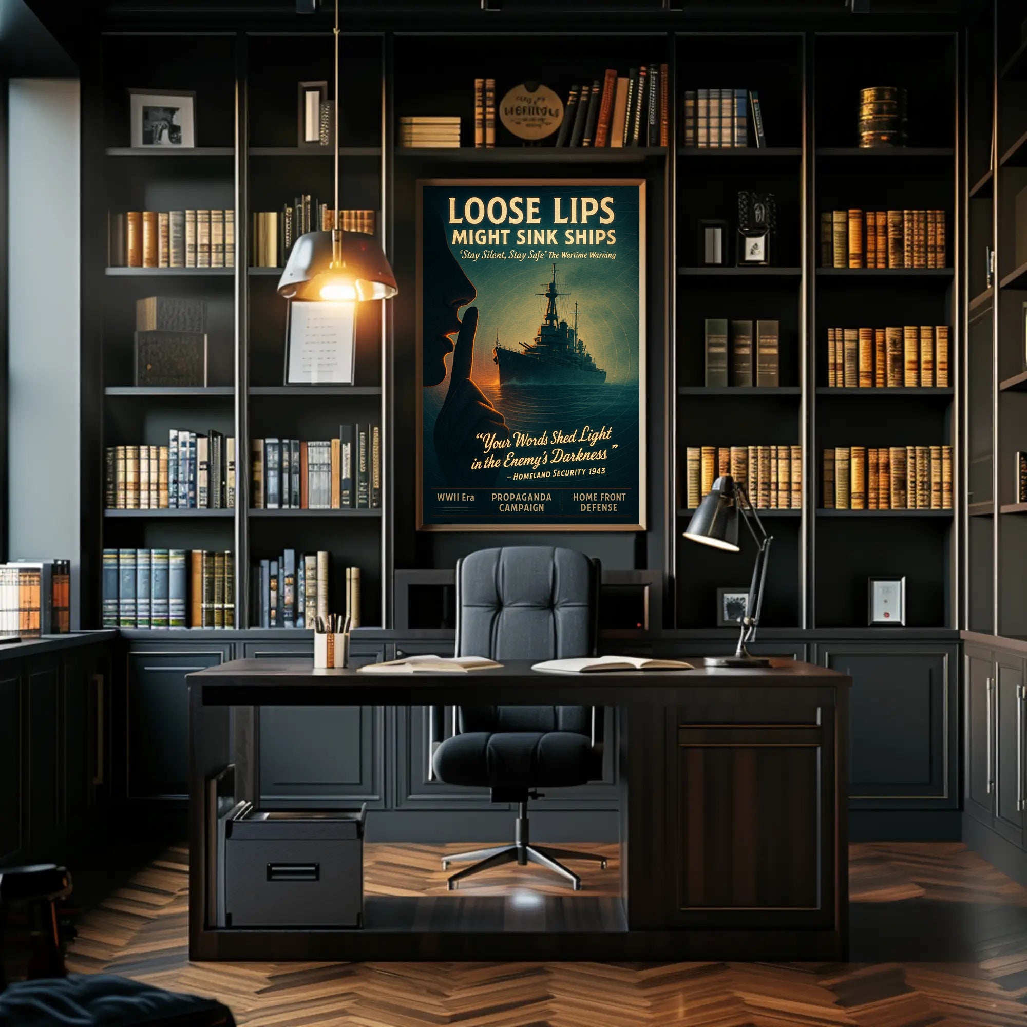 Loose Lips Might Sink Ships Poster