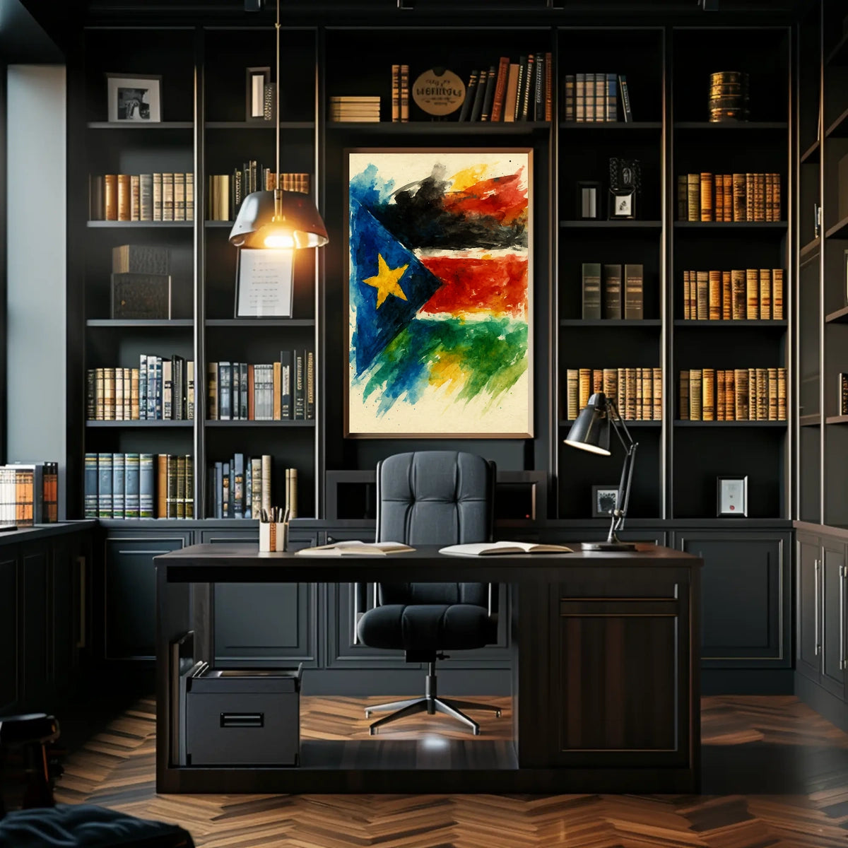 Vibrant Flag Art Poster