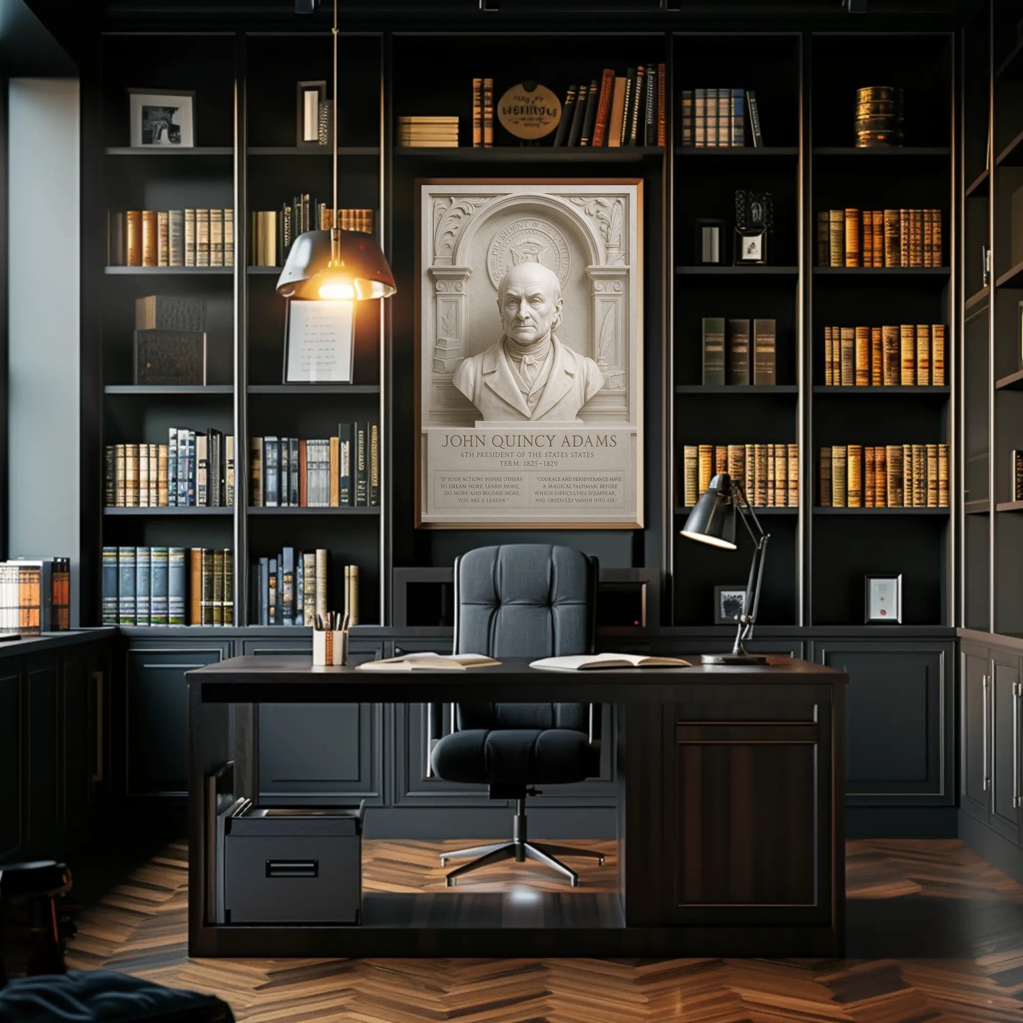 John Quincy Adams Presidential Historical Poster