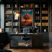 Badlands National Park Surreal Landscape National Park Poster