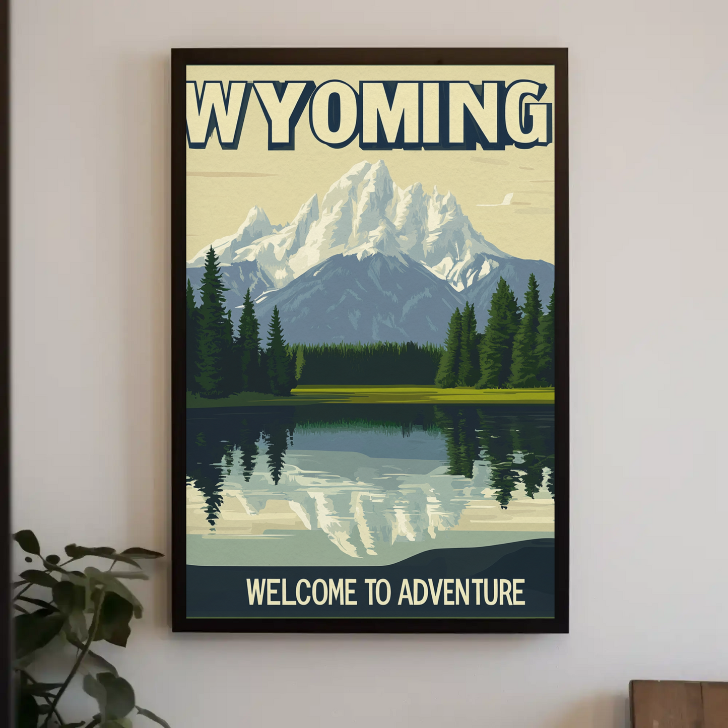 Wyoming Adventure Vintage Poster