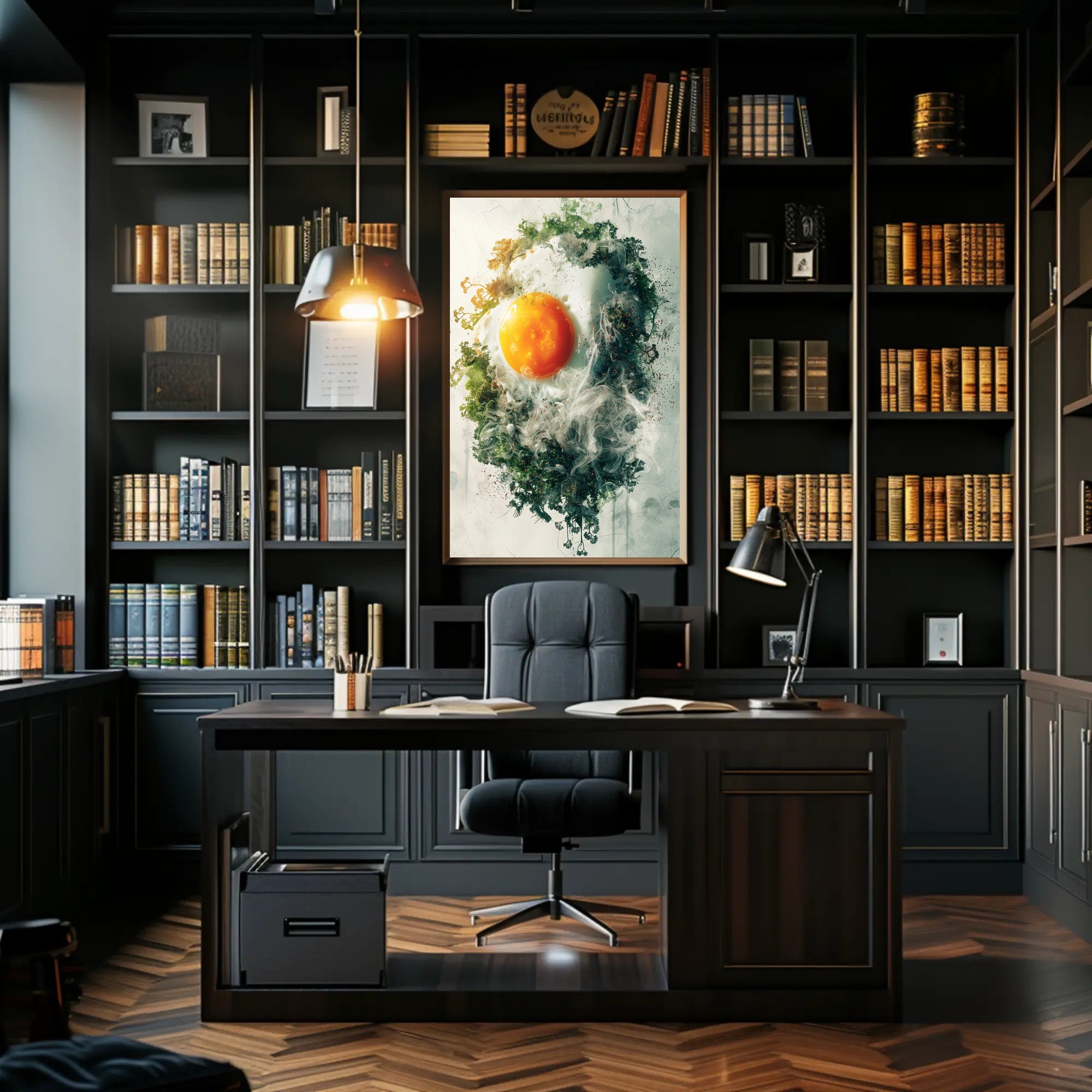 Sunny-Side-Up Egg Nature Fusion Art Poster PosterGoat