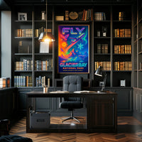 Fly to Glacier Bay National Park Poster