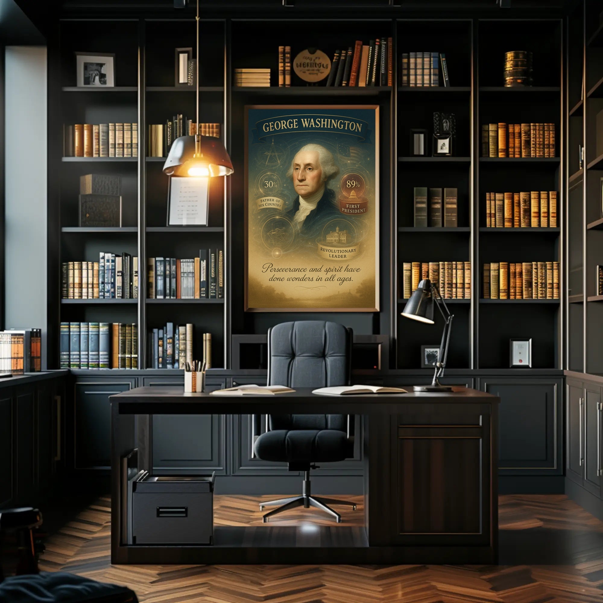 George Washington First President Poster