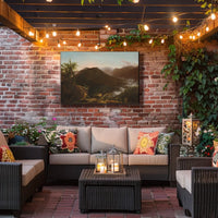 Mountain Serenity Sunset Landscape: National Park Poster