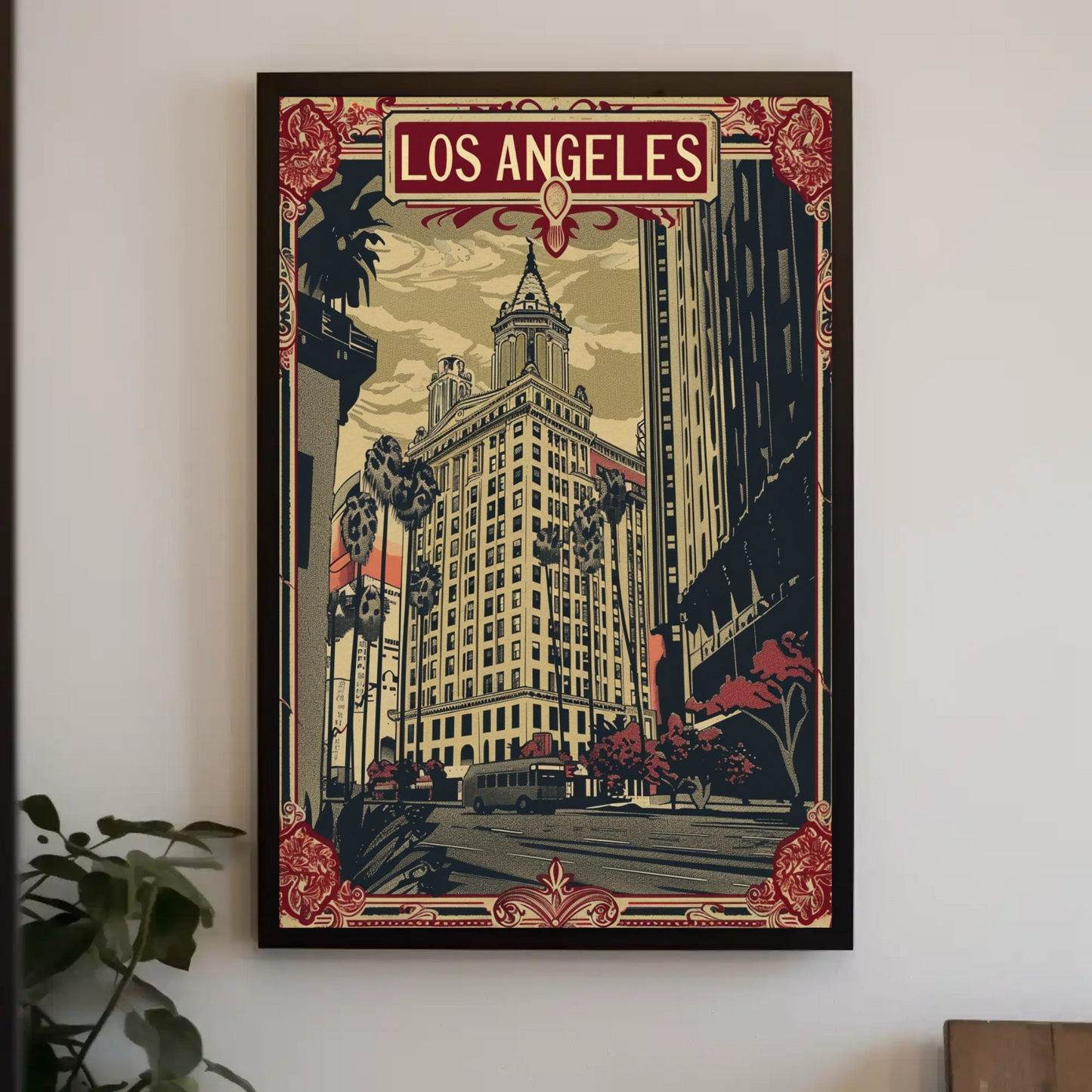 Vintage Travel Poster - Los Angeles Historic City