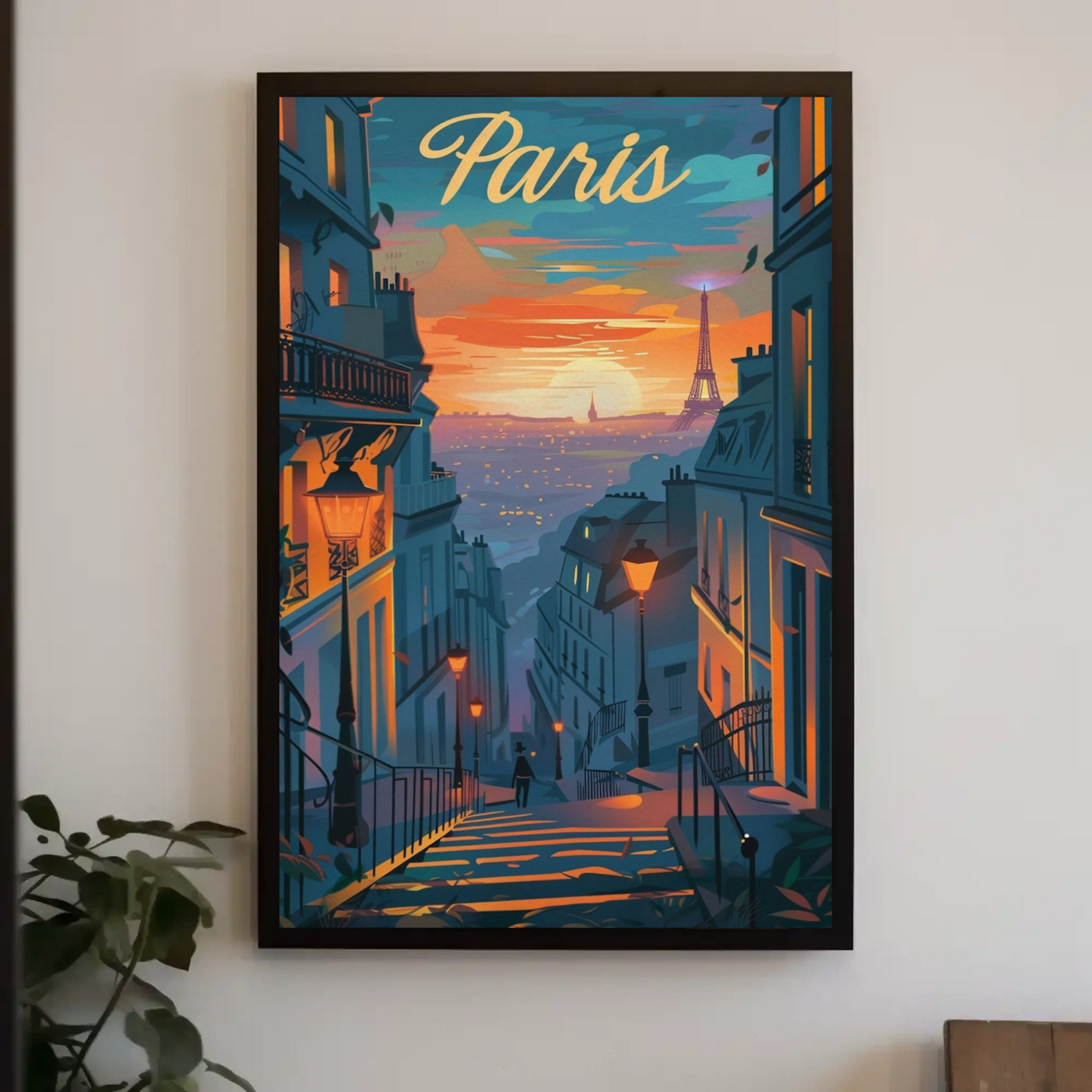 Paris – Sunset Eiffel Tower from Hill View