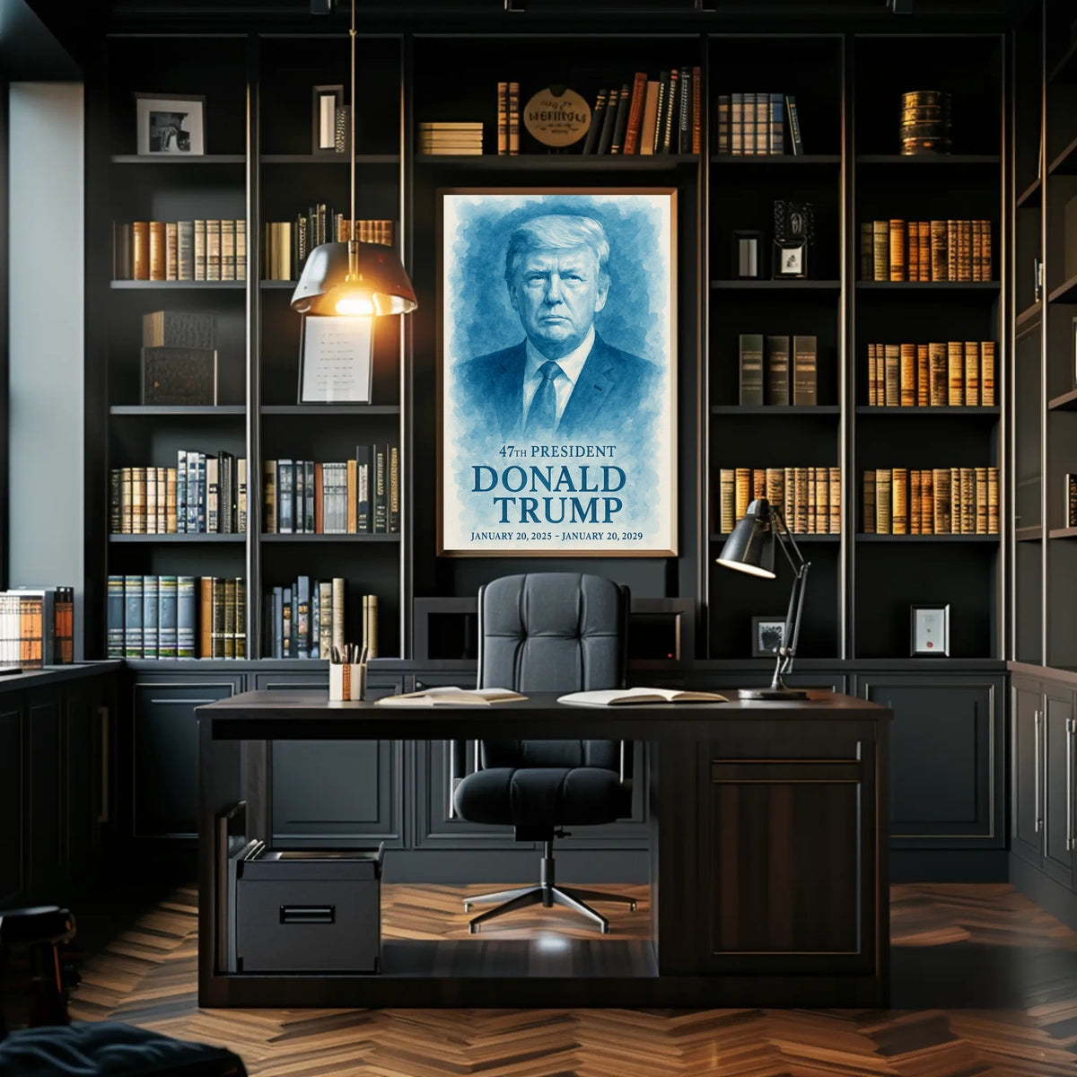 Commanding Presence The Donald Trump Portrait Poster