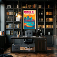 Miami, FL The Magic City Poster