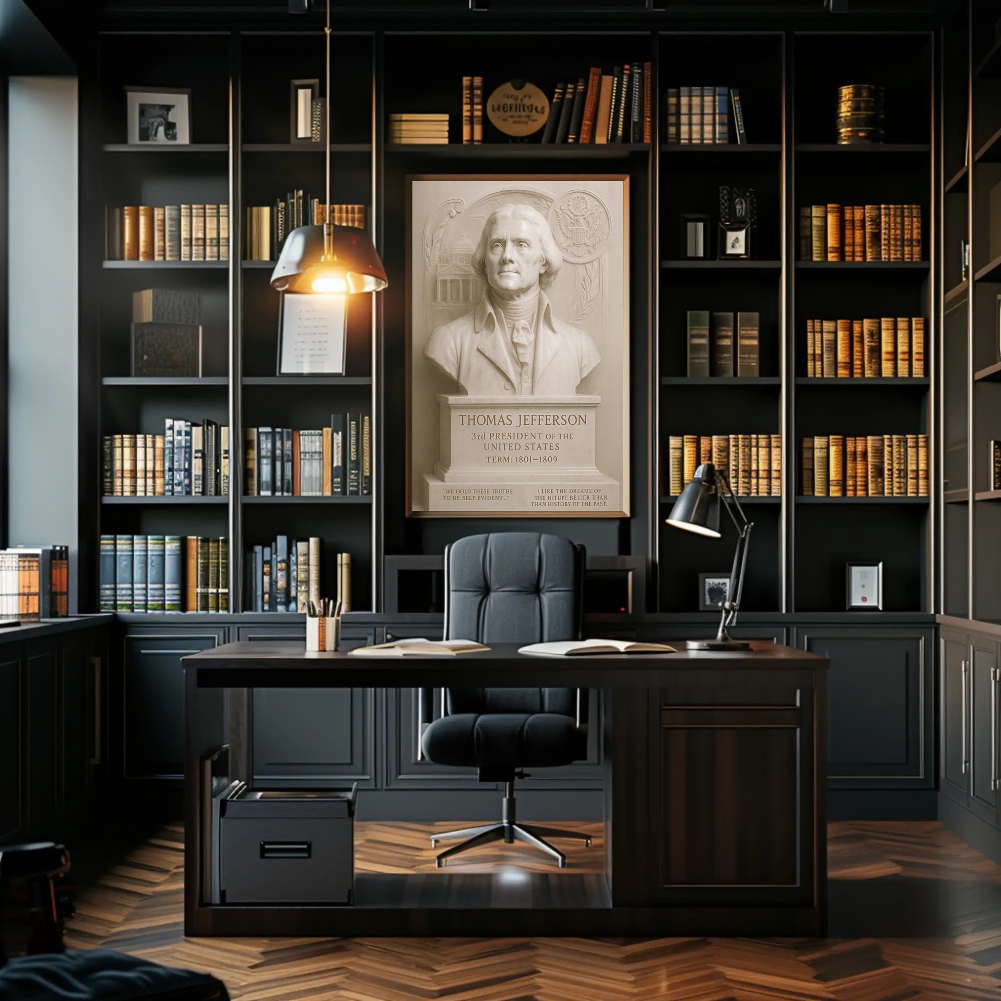 Thomas Jefferson Historical Vintage Presidential Poster