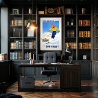 Vintage Sun Valley Winter Adventure Travel Poster PosterGoat