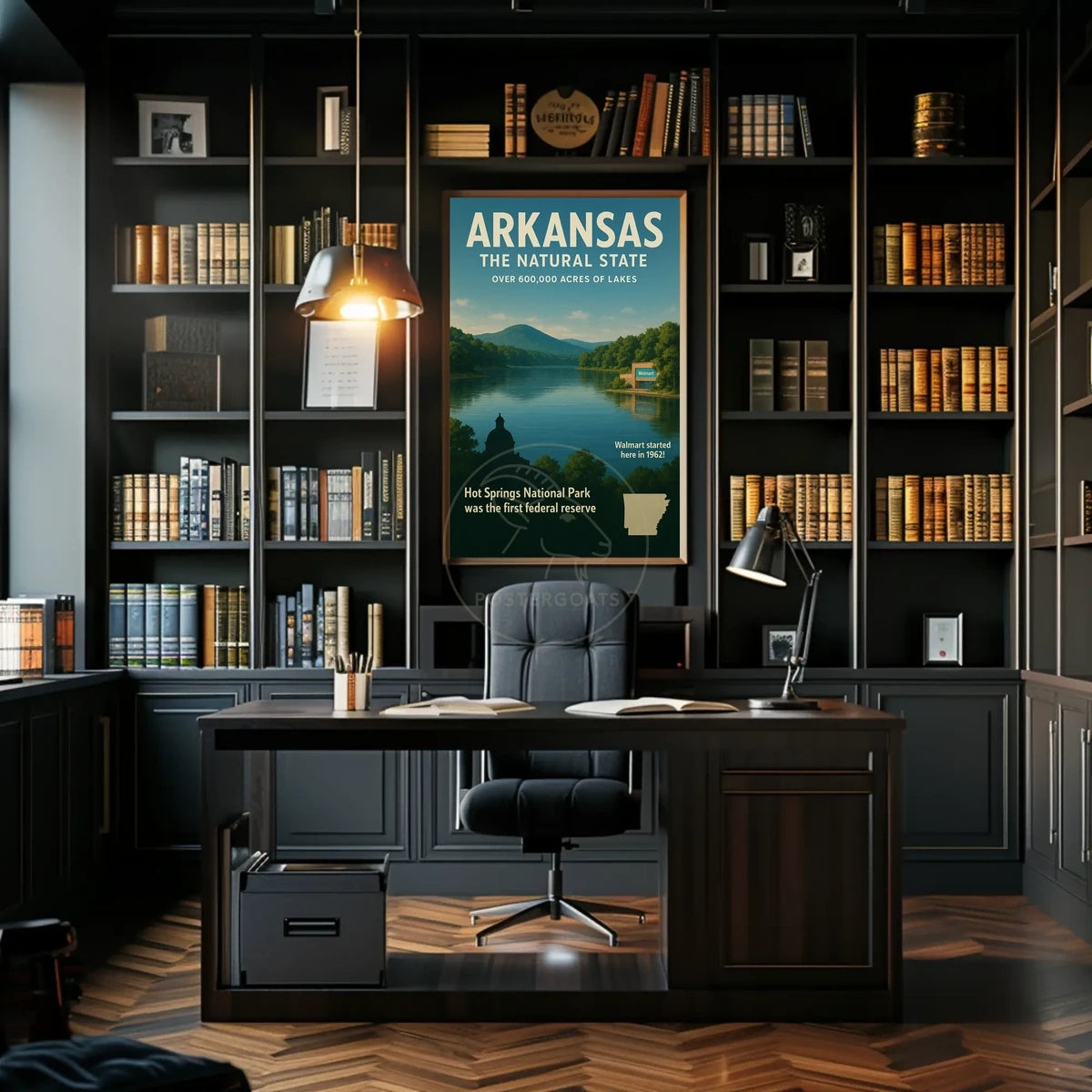 Arkansas Natural Beauty Vintage Cultural Heritage Poster