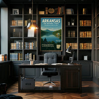 Arkansas Natural Beauty Vintage Cultural Heritage Poster