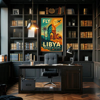 Wander in Color Libya Travel Adventure Poster PosterGoat