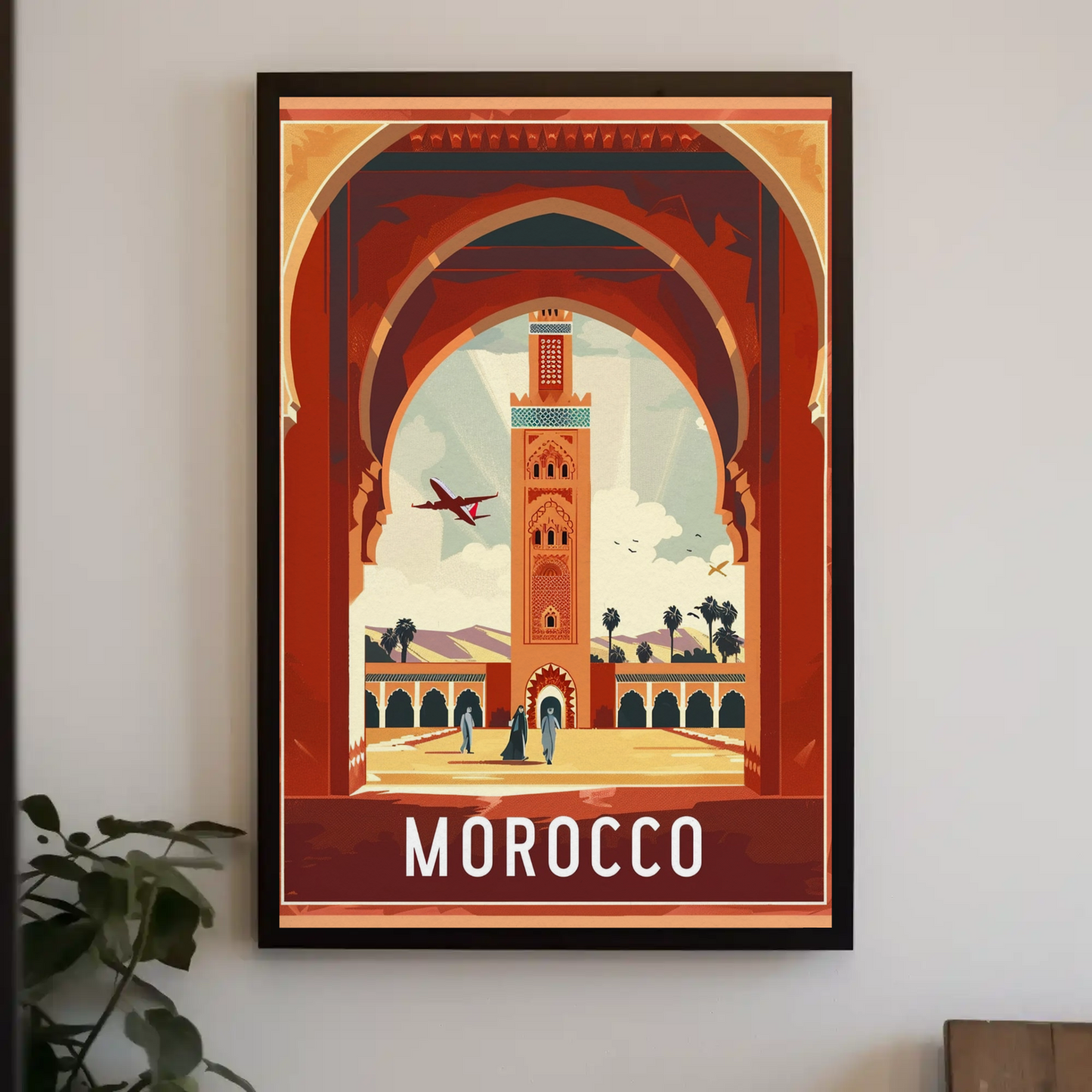 Morocco Vintage Travel Poster