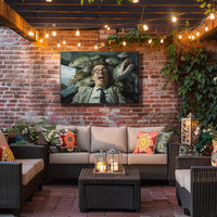 Fish-Filled Car Surreal Art Comedy Poster