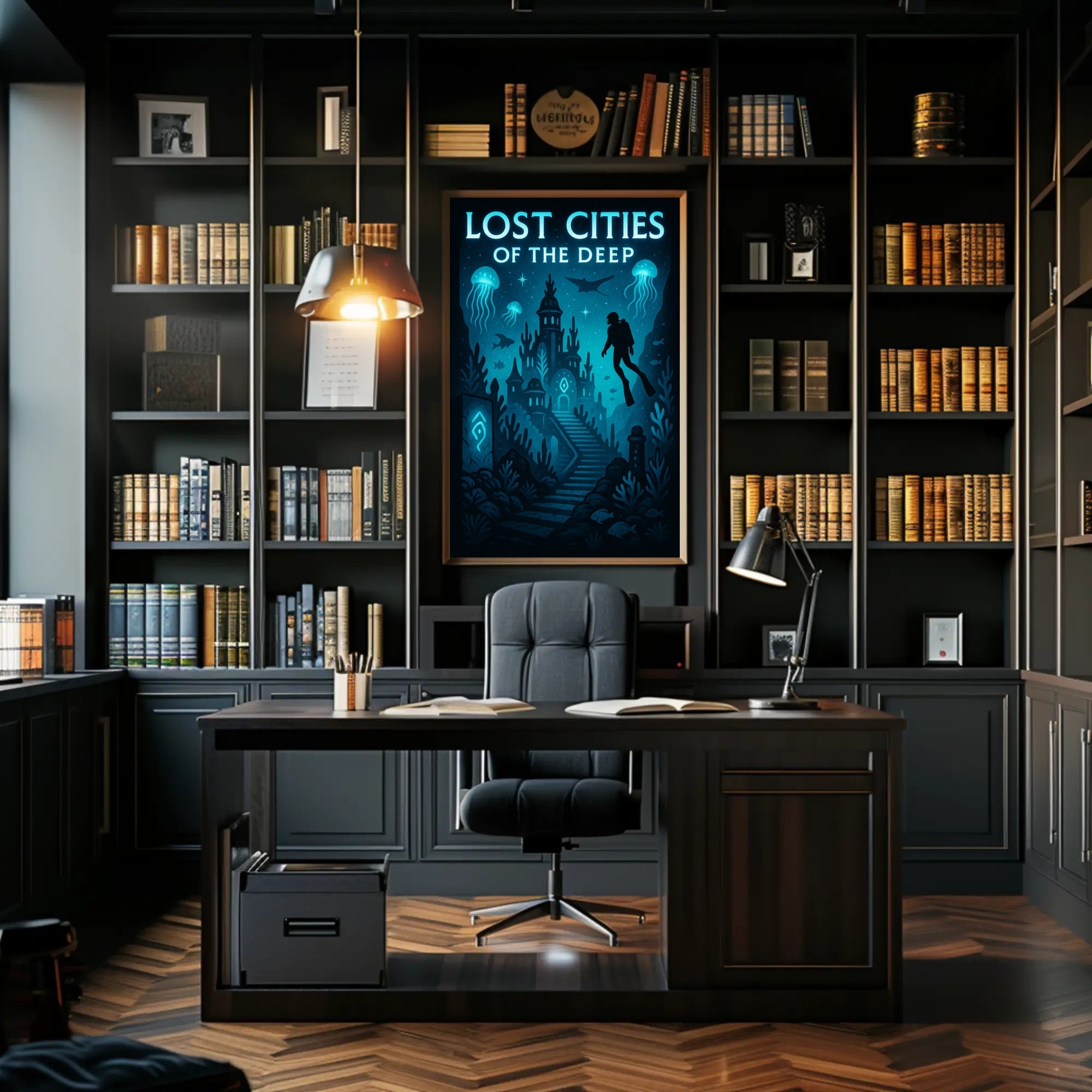 Lost Cities of the Deep Poster PosterGoat