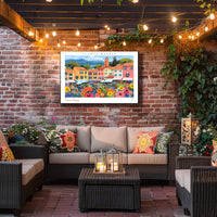 Saint Tropez Flower Market Poster PosterGoat