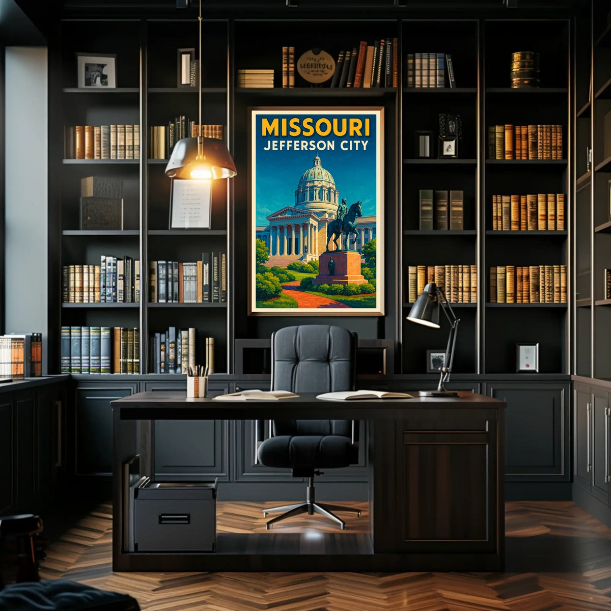 Missouri State Capitol In Jefferson City Poster
