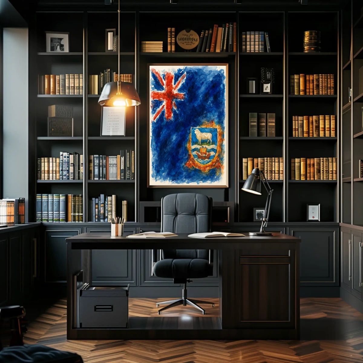 Falkland Islands Flag Art Poster