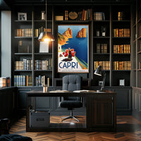 Capri Isola del Sole Travel Poster PosterGoat