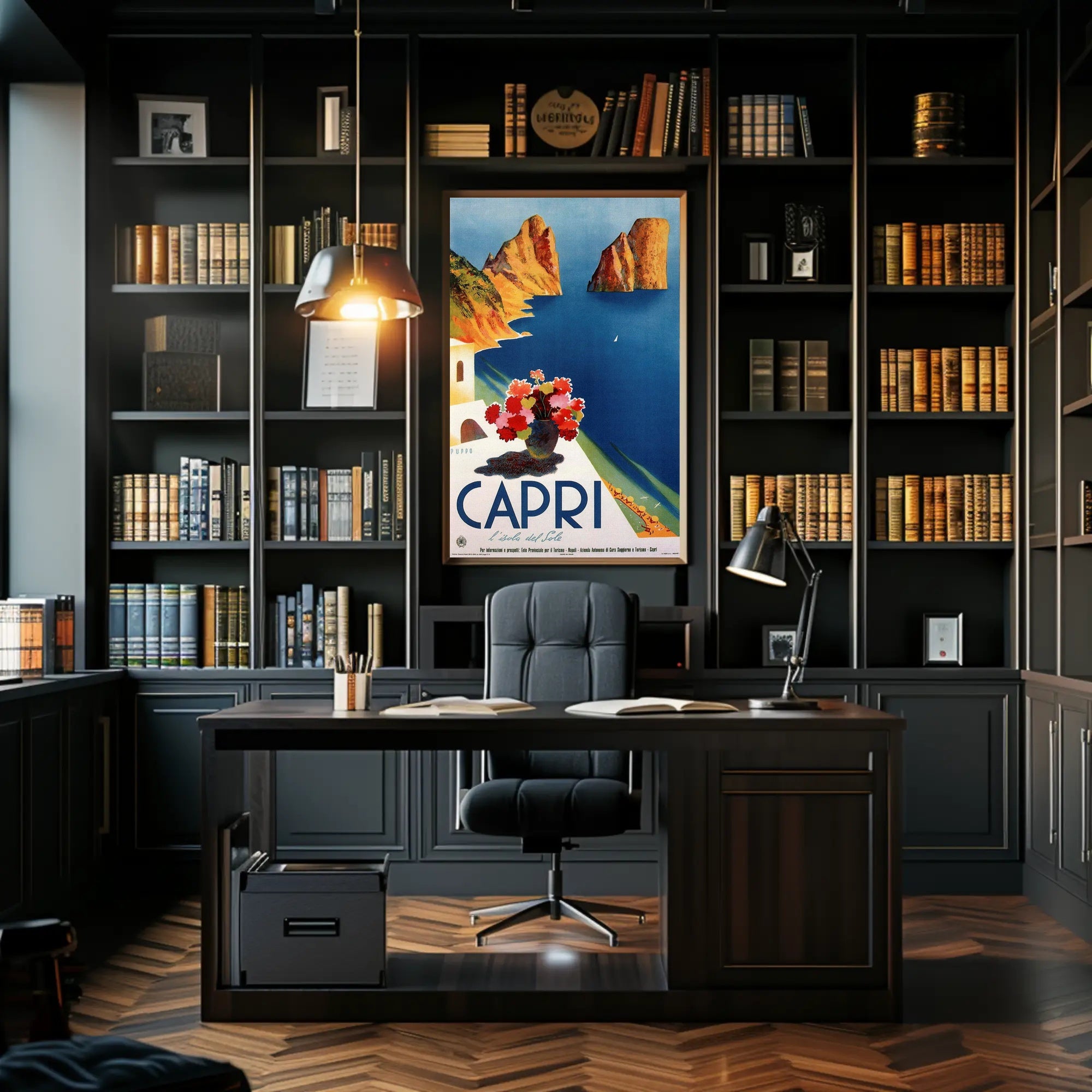 Capri Isola del Sole Travel Poster PosterGoat