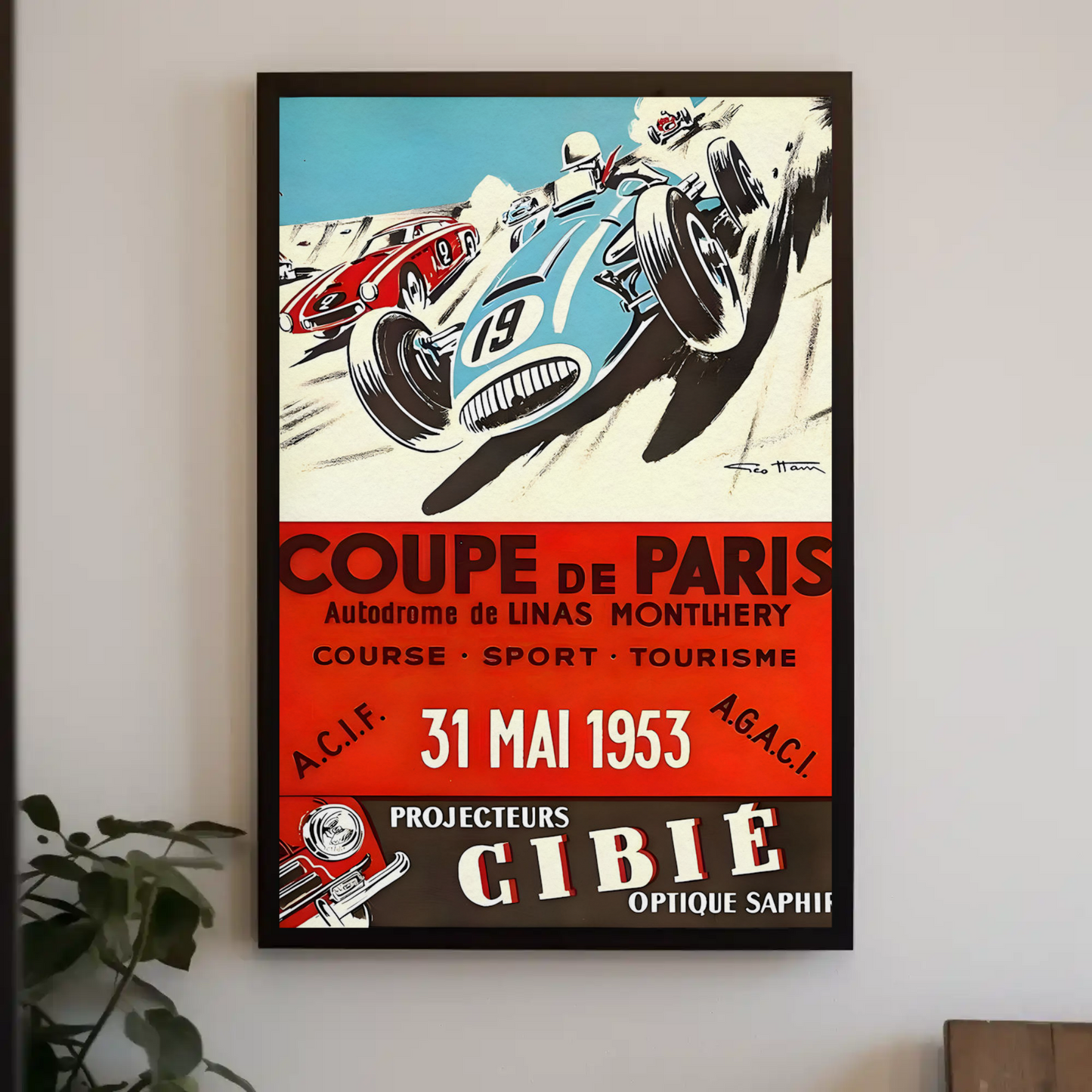 Coupe de Paris – 1953 Race Poster