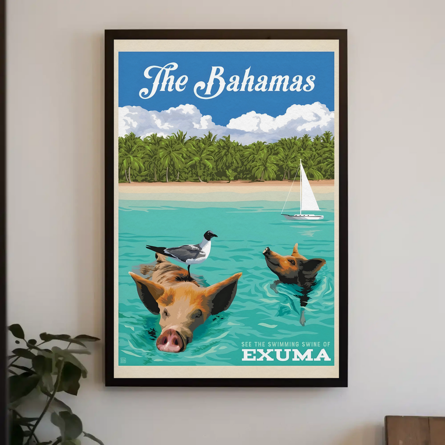 Vintage Poster The Bahamas Exuma