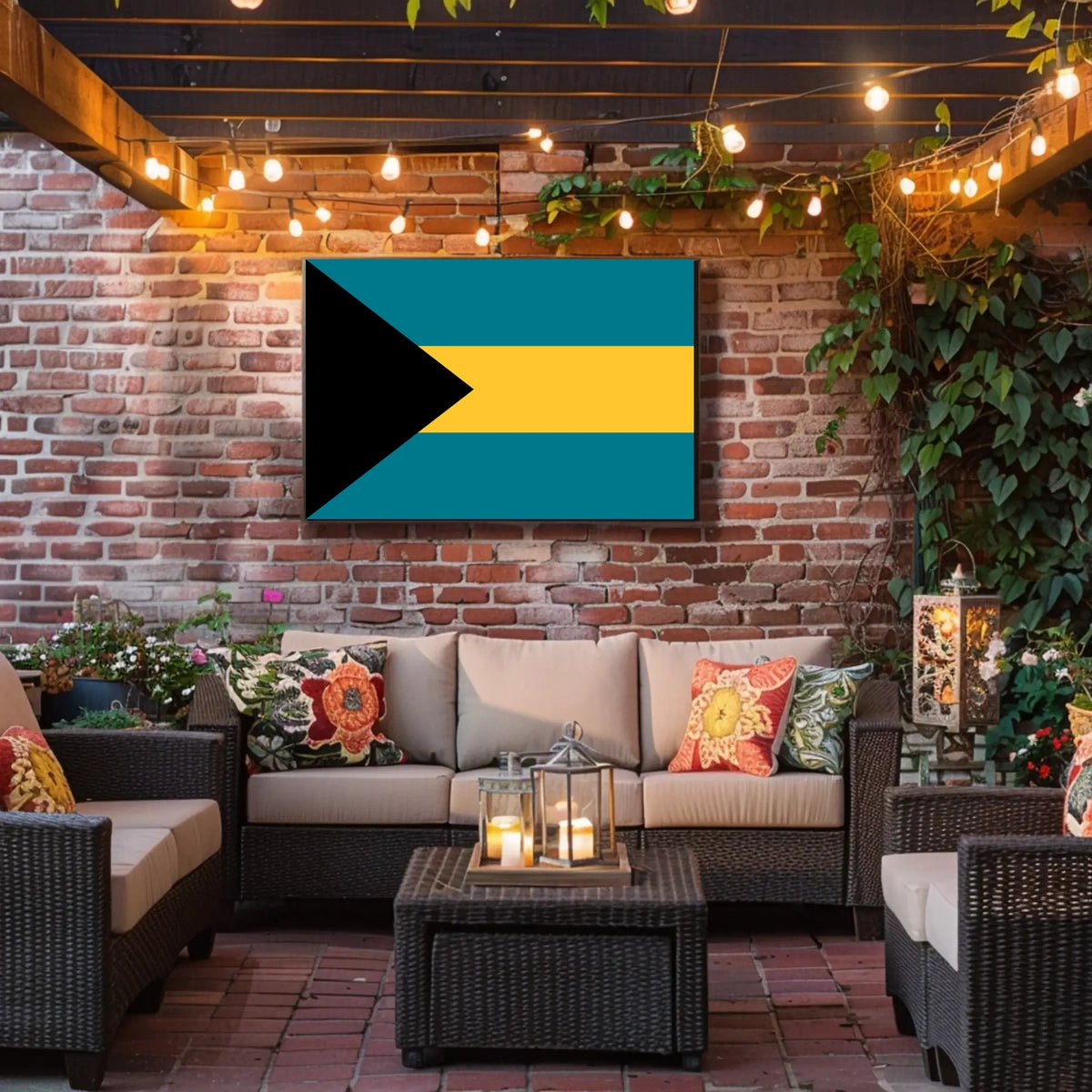 Bahamas Flag Poster