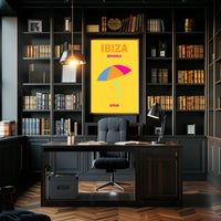Ibiza Bohemian Vibe Minimalist Art Print Travel Poster PosterGoat