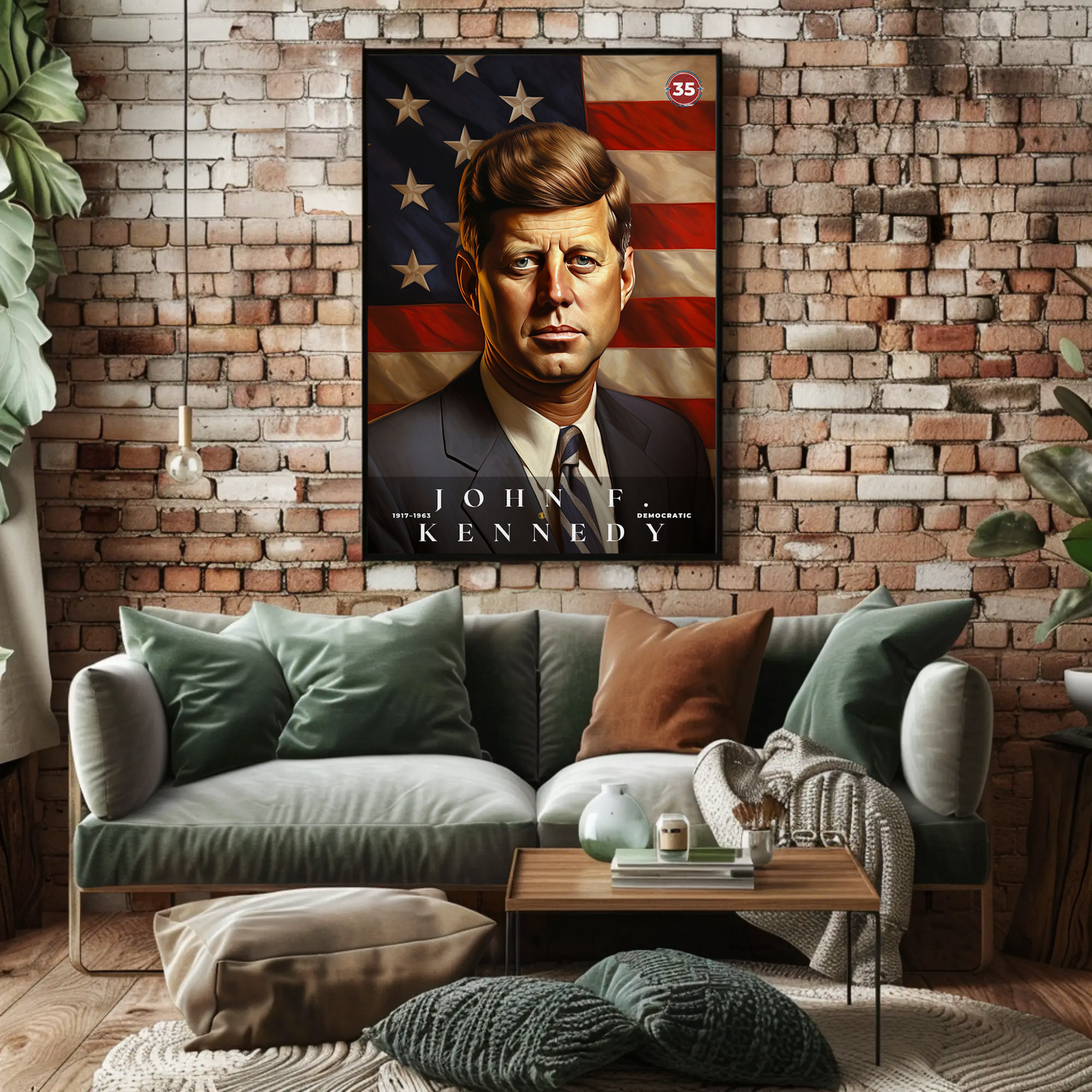 John F. Kennedy 35th President Of The United States Portrait