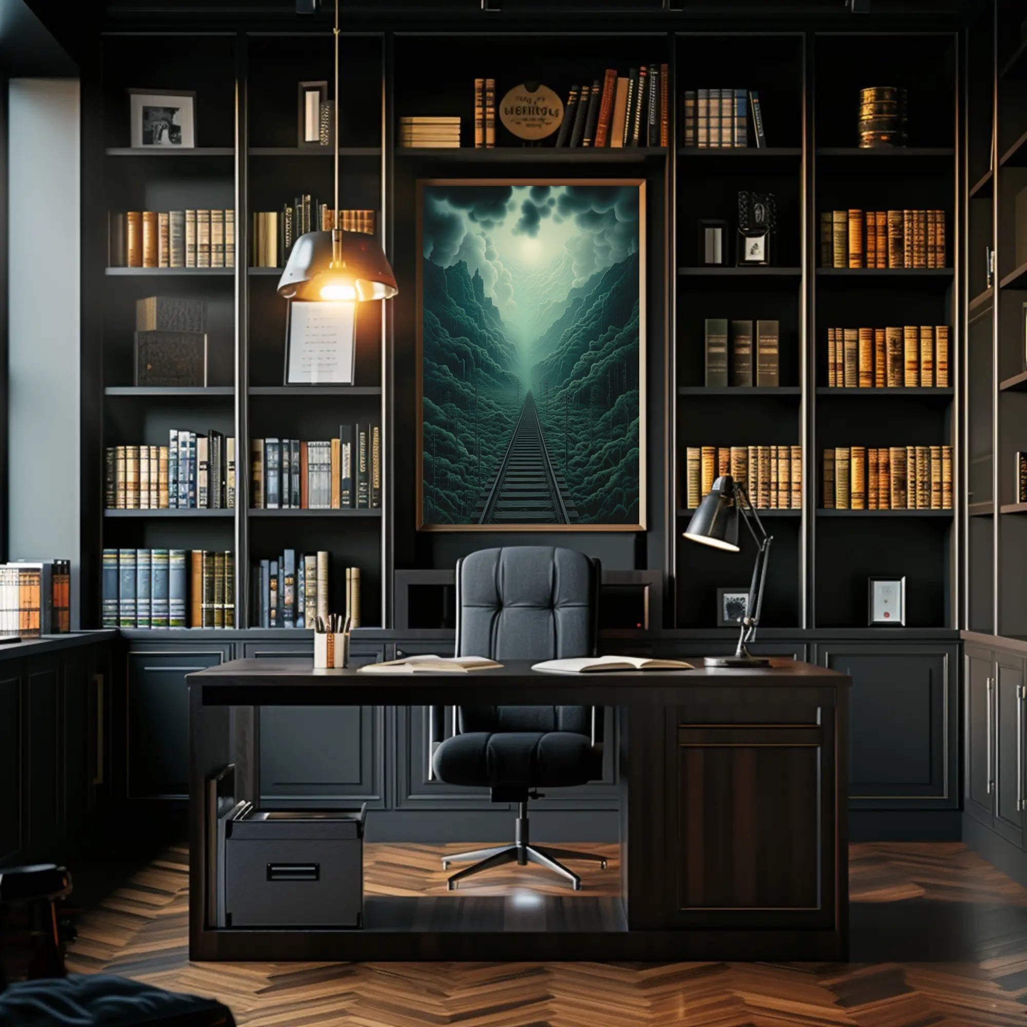 Journey Through The Misty Mountains Poster