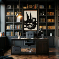 Iconic New York Silhouette Poster